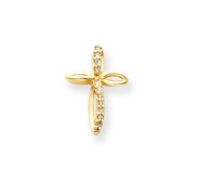 14k VS Diamond cross pendant