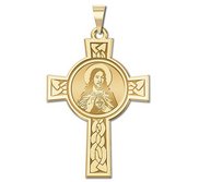 Sacred Heart of Jesus Cross Religious Medal  EXCLUSIVE 