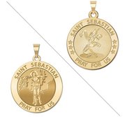 Wrestling   Saint Sebastian Doubledside Sports Religious Medal  EXCLUSIVE 