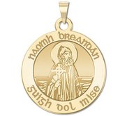 Saint Brendan   Gaelic    Round Religious Medal    EXCLUSIVE 