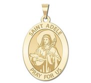 Saint Adele Oval Round Religious Medal    EXCLUSIVE 