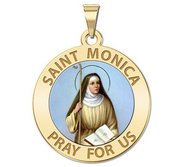 Saint Monica Religious Medal Color  EXCLUSIVE 