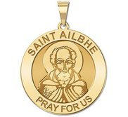 Saint Ailbhe Round Religious Medal  EXCLUSIVE 