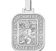 Saint Christopher Rectangle Religious Medal   EXCLUSIVE 