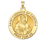 Saint Ludavico of Casorvia Round Religious Medal