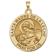 Santa Madre de la Leche Round Religious Medal  EXCLUSIVE 