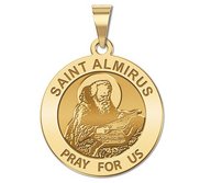 Saint Almirus Round Religious Medal  EXCLUSIVE 