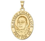 Blessed Chiara Luce OVAL Religious Medal   EXCLUSIVE 