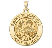 Saint Perpetua   Saint Felicity Religious Medal  EXCLUSIVE 