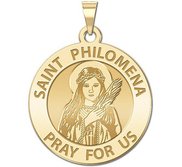 Saint Philomena Round Religious Medal  EXCLUSIVE 