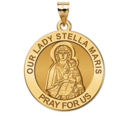 Our Lady Stella Maris Round Religious Medal  EXCLUSIVE 