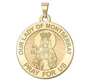 Our Lady of Montserrat Religious  English  Medal   EXCLUSIVE 