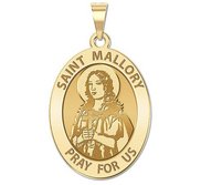 Saint Mallory Oval Religious Medal   EXCLUSIVE 