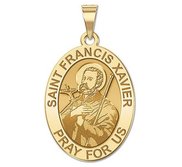 Saint Francis Xavier Oval Religious Medal   EXCLUSIVE 