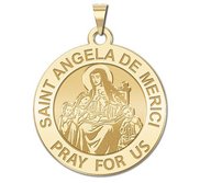 Saint Angela di Merici Round Religious Medal  EXCLUSIVE 