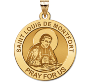 Saint Louis De Montfort Round Religious Medal