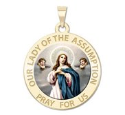 Our Lady of the Assumption Religious Medal   Color EXCLUSIVE 