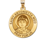 Saint Antonietta Meo Round Religious Medal