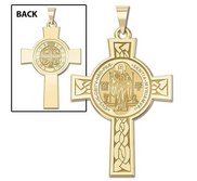 Saint Benedict Jubilee DoubleSided Cross Religious Medal   EXCLUSIVE 