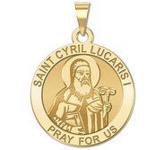 Saint Cyril Lucaris I Round Religious Medal    EXCLUSIVE 