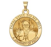 Pope Francis Papal NY Visit 2015    A Journey of Faith   Embossed Medal