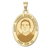 Saint Toribio Romo Gonzalez    Oval Religious Medal  EXCLUSIVE 