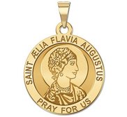 Saint Aelia Flavia Augustus Round Religous Medal   EXCLUSIVE 