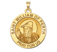 Saint William of Perth Round Religious Medal