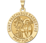 Saint Paschasius Radbertus Religious Medal  EXCLUSIVE 