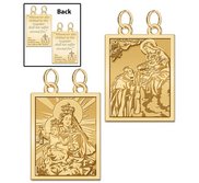 Double Sided Scapular Religious Medals Set