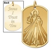 Divine Mercy   Double Sided Dog Tag Religious Medal  EXCLUSIVE 