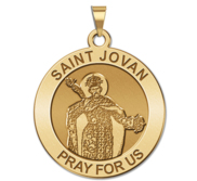 Saint Jovan Round Religious Medal  EXCLUSIVE 