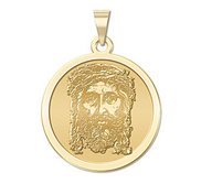 Holy Face of Jesus Round Religious Medal   EXCLUSIVE 