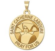 Saint Catherine Laboure Round Religious Medal    EXCLUSIVE 