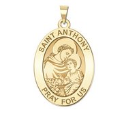 Saint Anthony Oval Religious Medal  EXCLUSIVE 