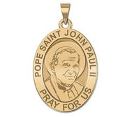 Pope Saint John Paul II Oval Religious Medal  EXCLUSIVE 