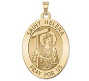 Saint Helena Oval Religious Medal   EXCLUSIVE 