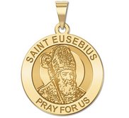 Saint Eusebius Religious Round Medal   EXCLUSIVE 