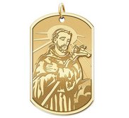 Saint Francis of Assisi Dog tag Religious Medal  EXCLUSIVE 