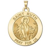 Saint Ruth Round Religious Medal  EXCLUSIVE 