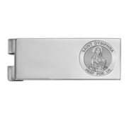 Stainless Steel Engravable Saint Dymphna Money Clip