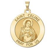 Saint Celine Round Religious Medal    EXCLUSIVE 