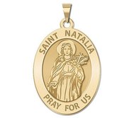 Saint Natalia OVAL Religious Medal   EXCLUSIVE 