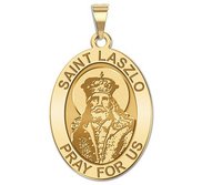 Saint Laszlo Oval Religious Medal   EXCLUSIVE 