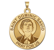 Saint Dominic Savio Round Religious Medal  EXCLUSIVE 