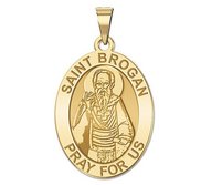 Saint Brogan Oval Religious Medal   Oval  EXCLUSIVE 