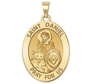 Saint Daniel OVAL Religious Medal   EXCLUSIVE 