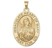 Immaculate Heart of Mary Oval Religious Medal  EXCLUSIVE 