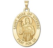 Saint Rose of Viterbo   Oval Religious Medal  EXCLUSIVE 