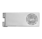 Stainless Steel Engravable Saint James the Greater Money Clip